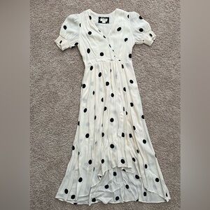 Maeve (Anthropologie) Polka Dot Midi Dress (size 2)